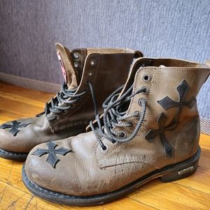 Affliction leather boots size 10